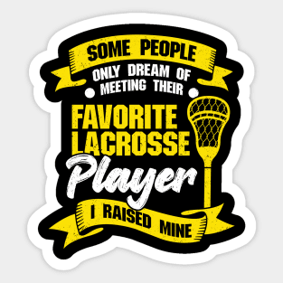 Lacrosse Mom Dad Gift Sticker